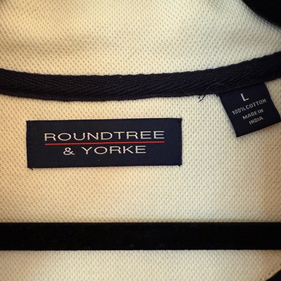 NWT Roundtree & Yorke 1/4 Zip Navy Vest - Picture 3 of 4